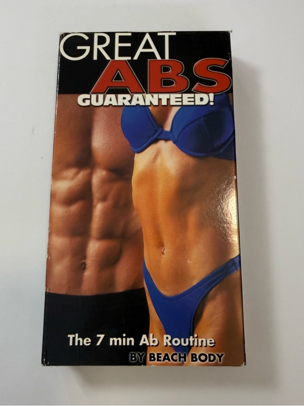 Beachbody Great Abs Guaranteed! Workout VHS — Blue Swimwear Cover vintage